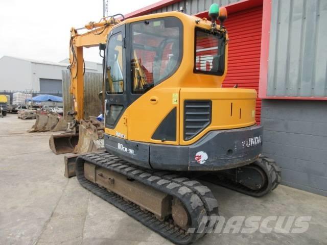 Hyundai R 80 CR-9A 중형굴삭기 7톤-28톤