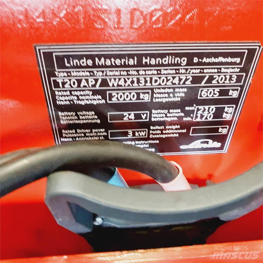 Linde T20AP kurz 경량 리프터