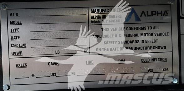  ALPHA HD A80MG 로우 로더-세미 트레일러