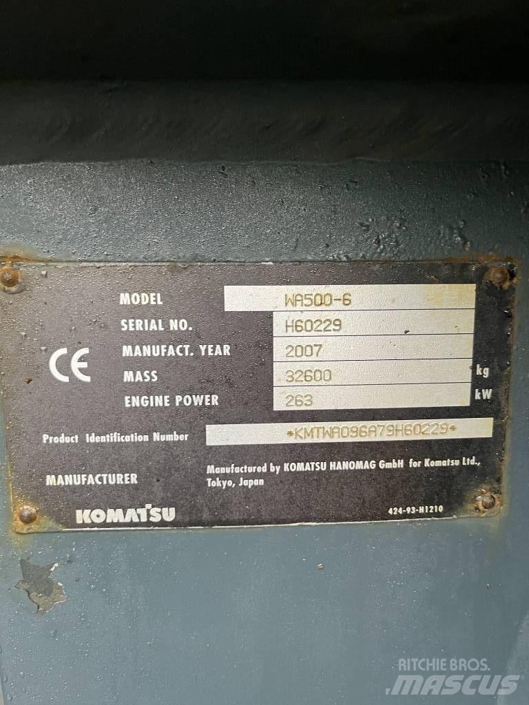 Komatsu WA 500-6  휠로우더