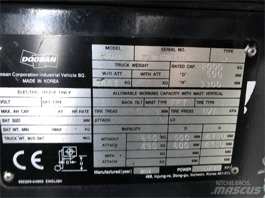 Doosan G20 SC-5 LPG 지게차