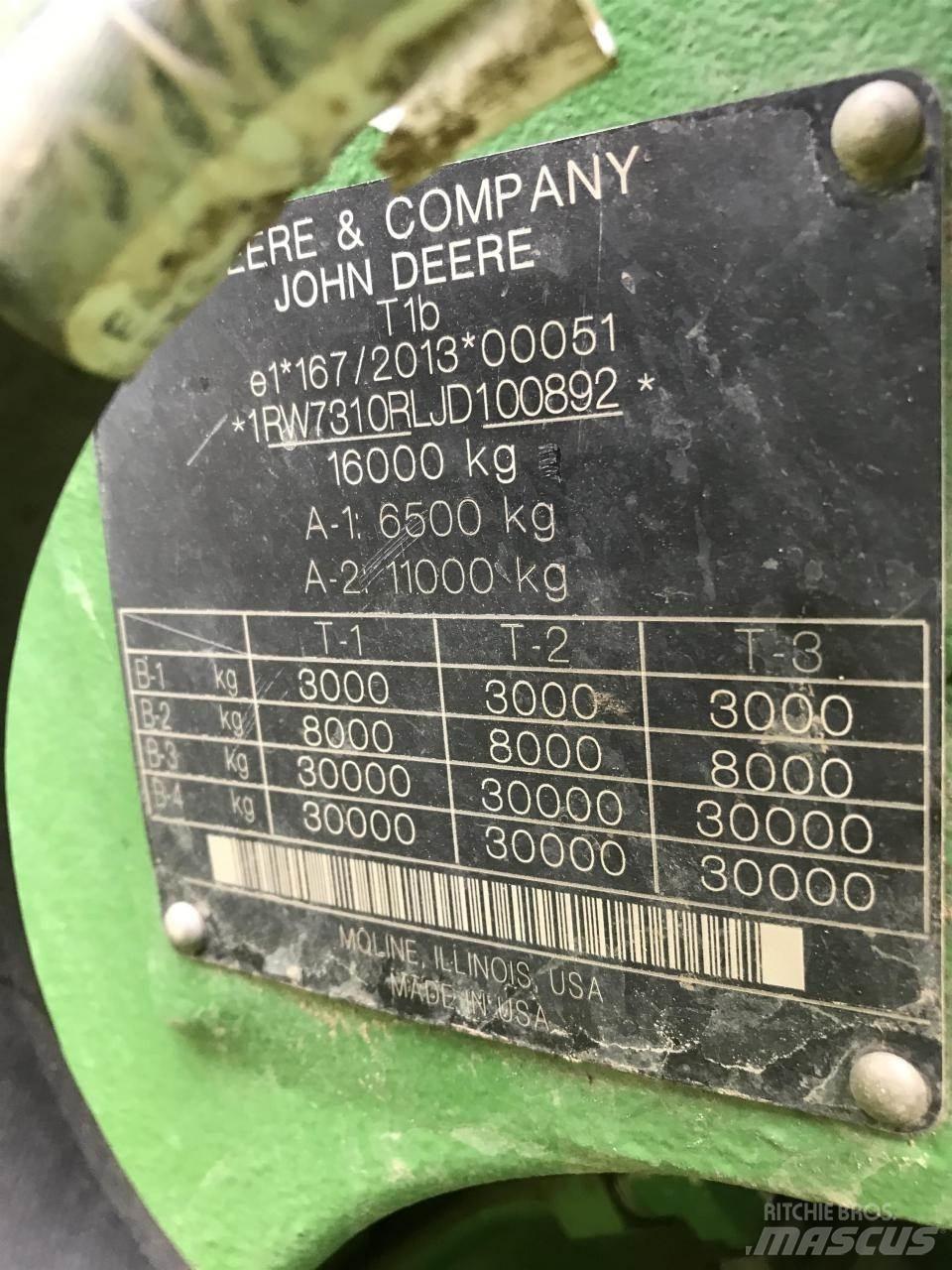 John Deere 7310R 트랙터