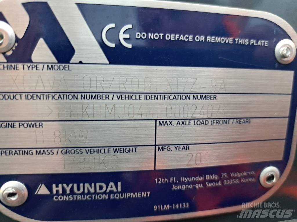 Hyundai R17Z-9AK 소형 굴삭기 7톤 미만