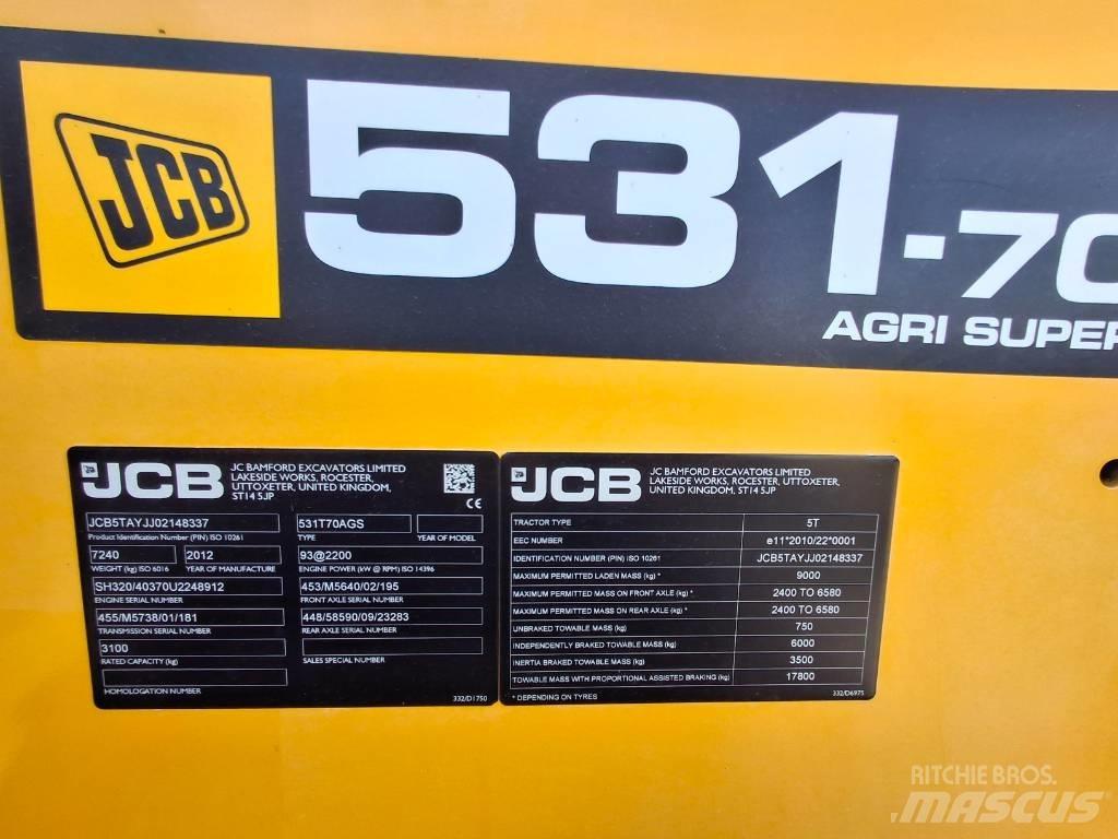 JCB 531-70 농업용 텔레 핸들러
