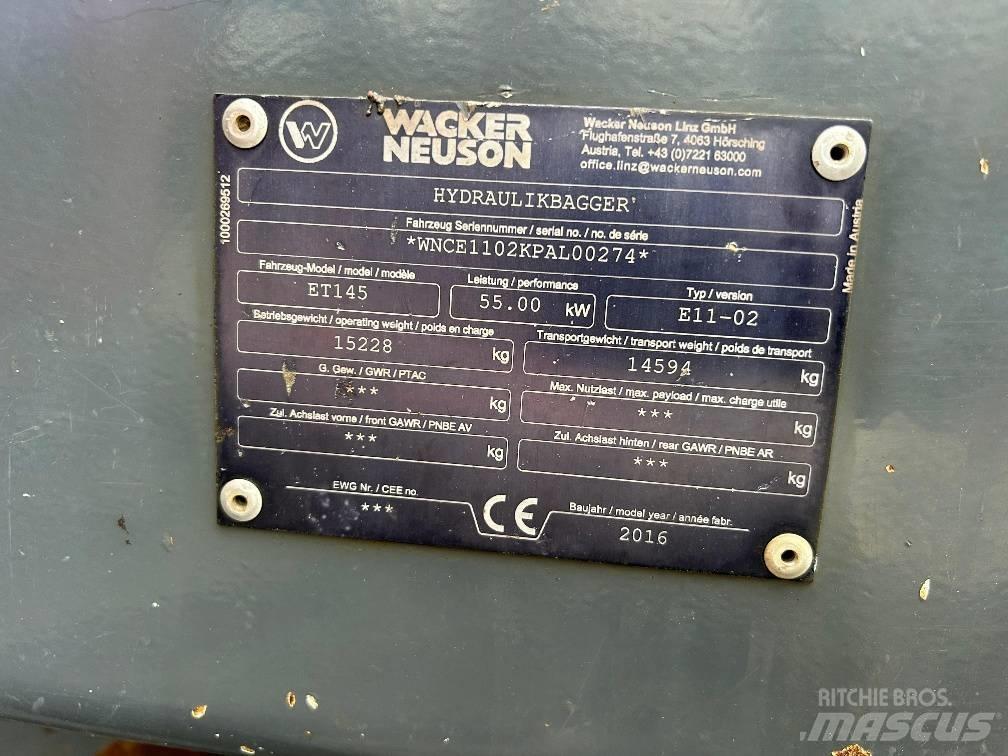 Neuson ET145 대형 굴삭기 29톤 이상