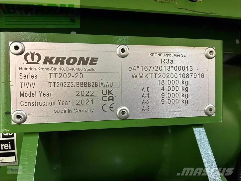 Krone mx 370 gl 기타 세미 트레일러