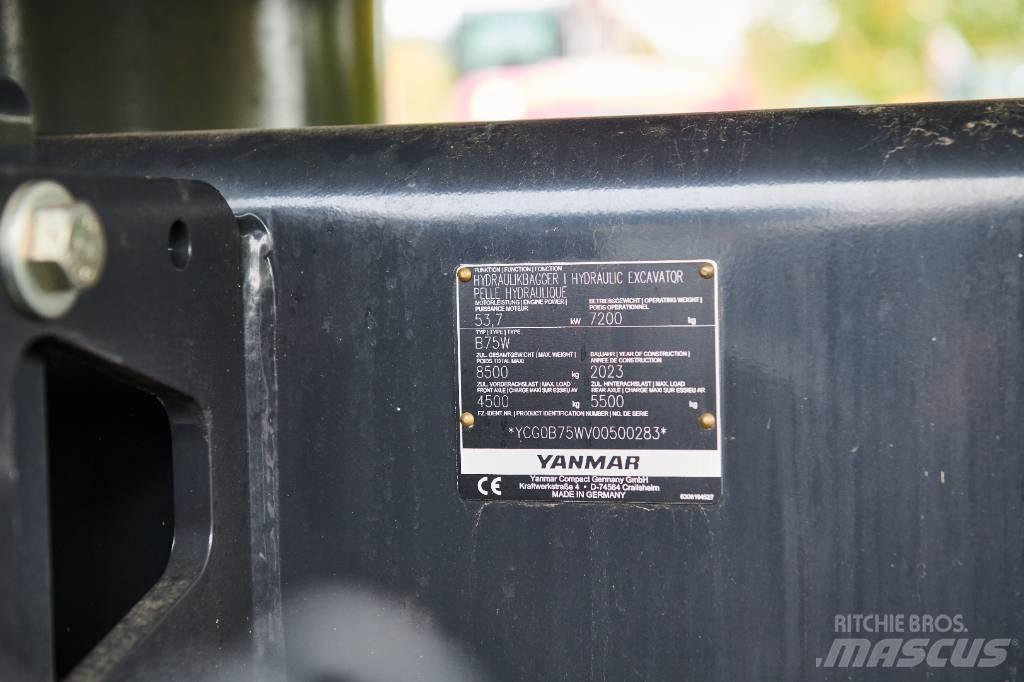Yanmar B 75 W  휠 굴삭기
