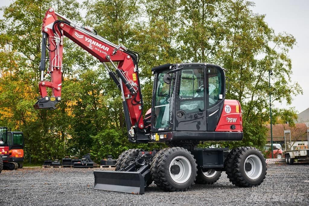 Yanmar B 75 W  휠 굴삭기