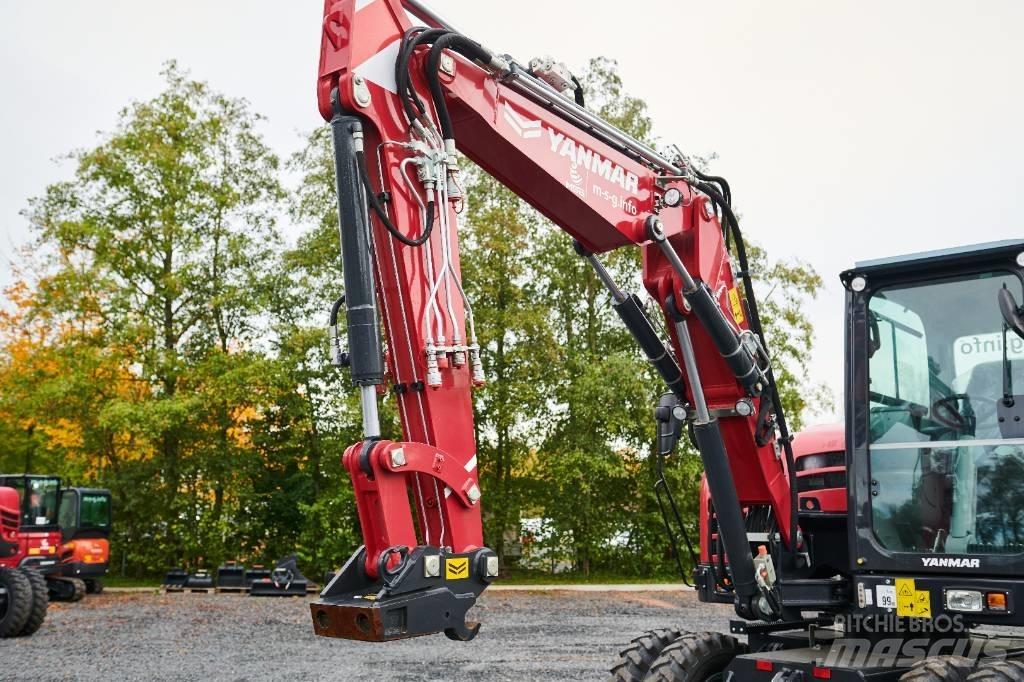 Yanmar B 75 W  휠 굴삭기