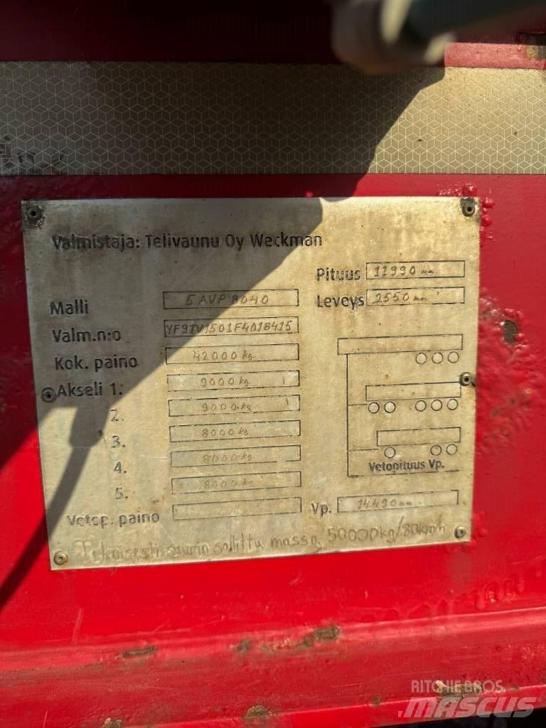 Weckman 5 AVP 8040 목재용 트레일러