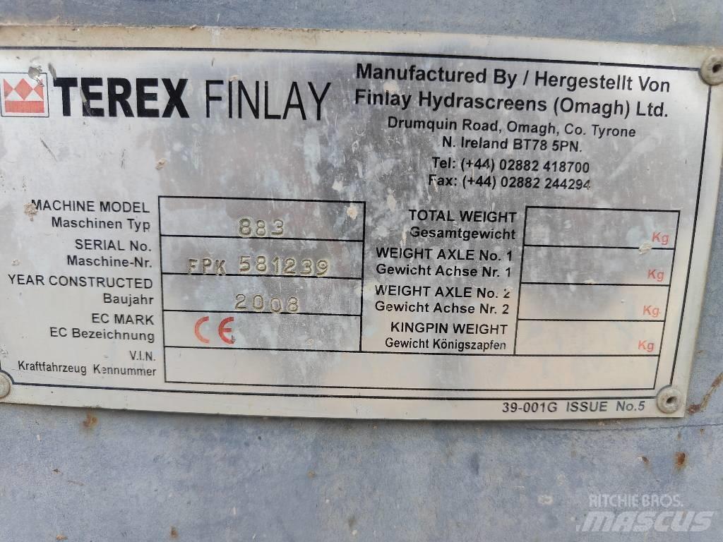 Terex Finlay 883 이동식 선별기