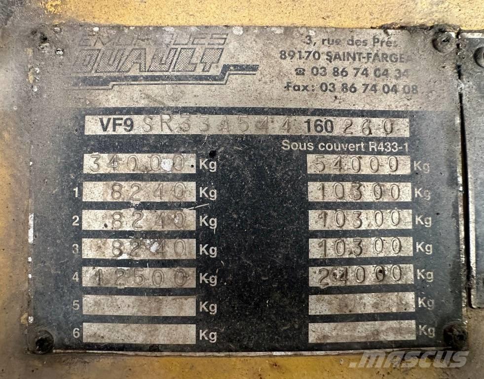 Louault SR33A 차량 운반용 세미 트레일러