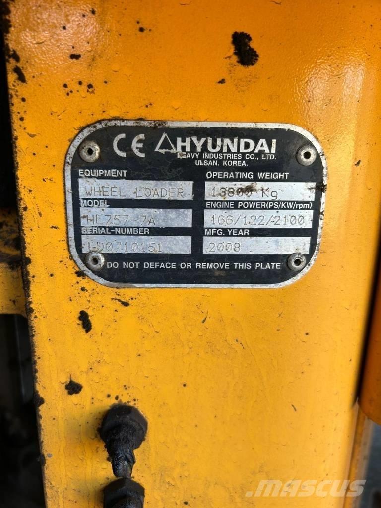 Hyundai HL 757-7 A  휠로우더