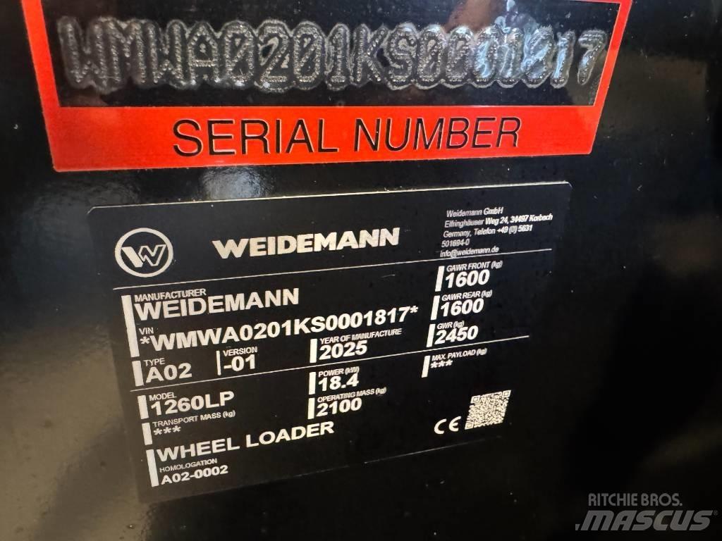 Weidemann 1260 LP  스키드로더
