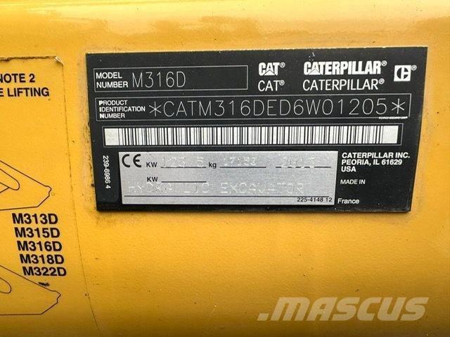 CAT CAT M316D  휠 굴삭기