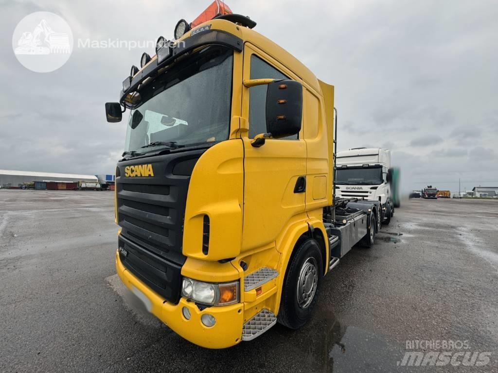 Scania R 420 LB 훅 리프트 트럭