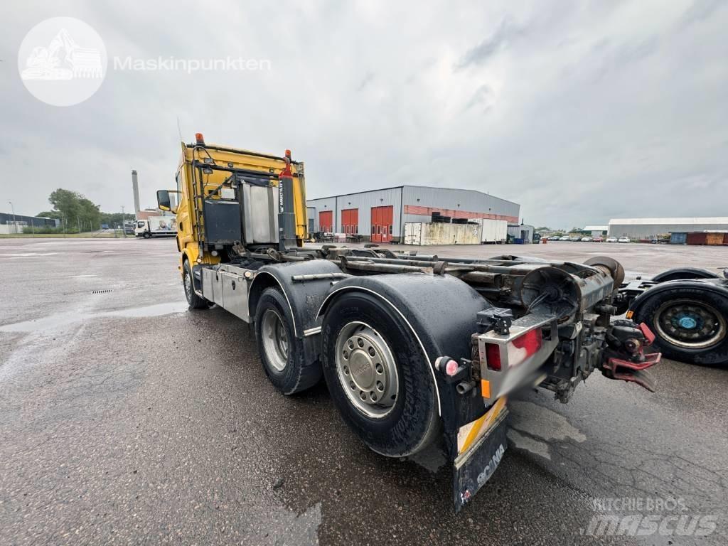 Scania R 420 LB 훅 리프트 트럭