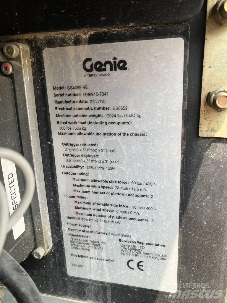 Genie GS 4069 BE 가위형 리프트