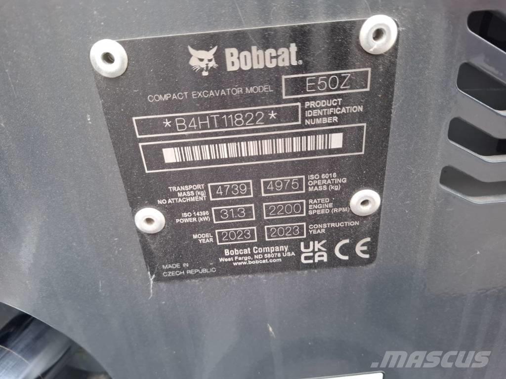 Bobcat E 50z 소형 굴삭기 7톤 미만