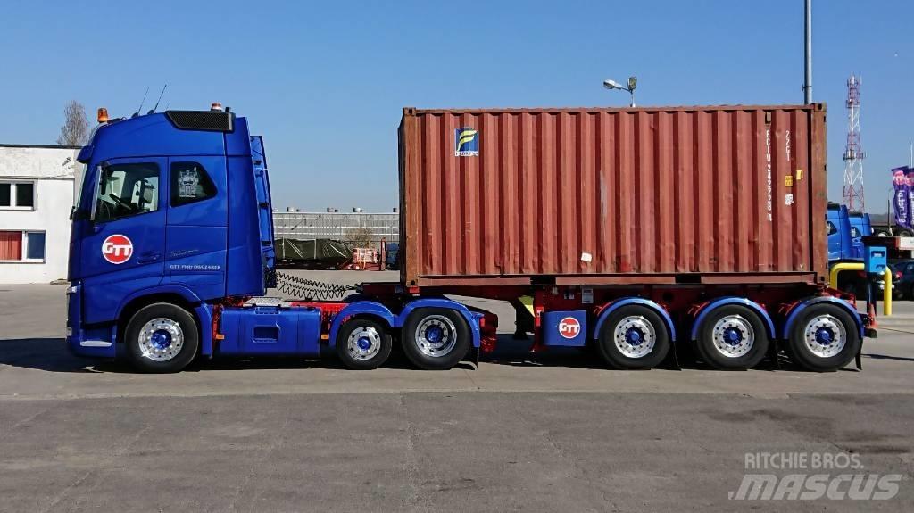Fliegl SDS 380 스킵 로더 세미 트레일러