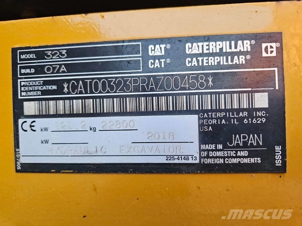 CAT 323 대형 굴삭기 29톤 이상