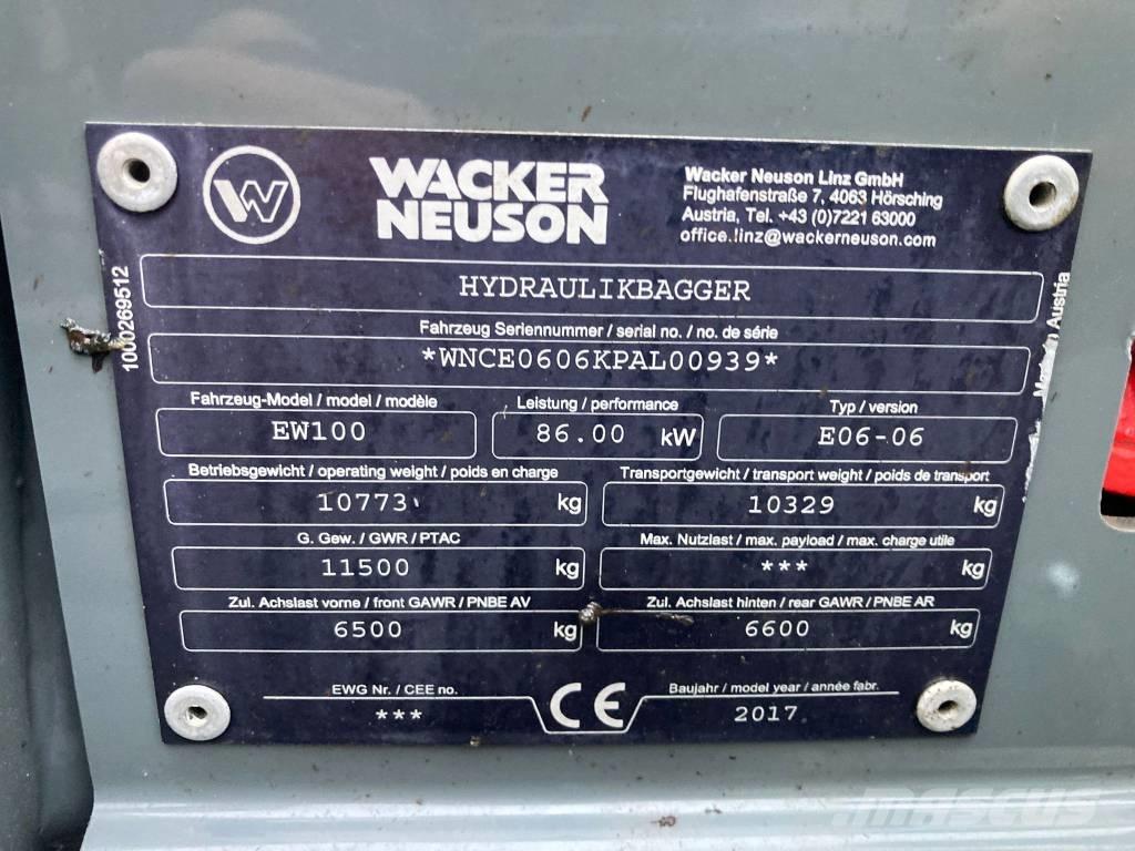 Wacker Neuson EW 100  휠 굴삭기
