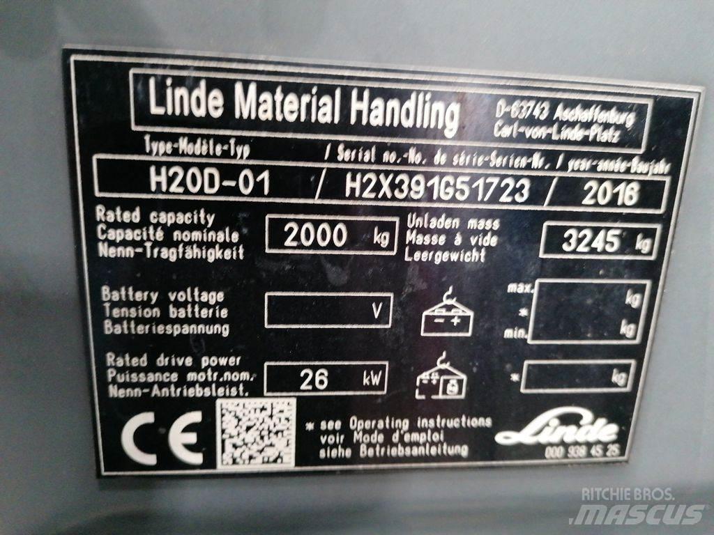 Linde H20D-01 디젤 지게차