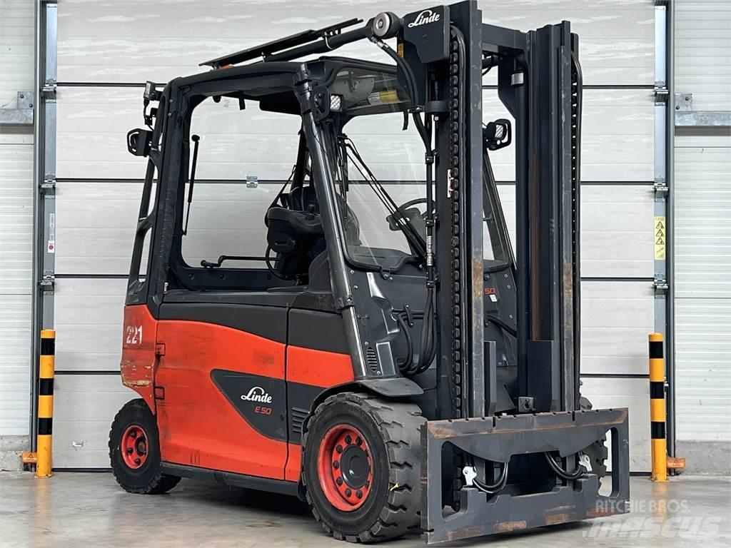 Linde E50HL-01 전동 지게차