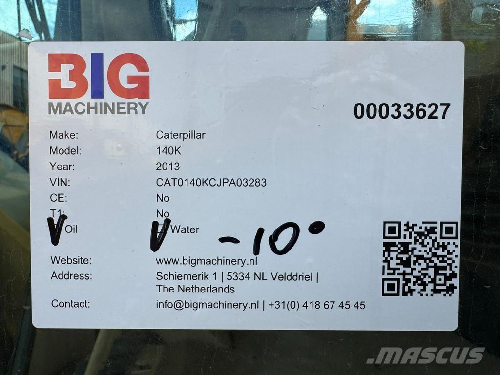 CAT 140K 그레이더