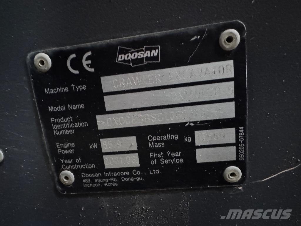 Doosan DX 140 LCR-5 대형 굴삭기 29톤 이상