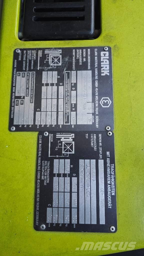 Clark TM 12 SN 전동 지게차
