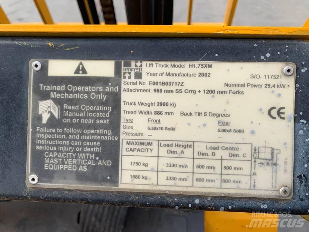 Hyster H 1.75 XM LPG 지게차