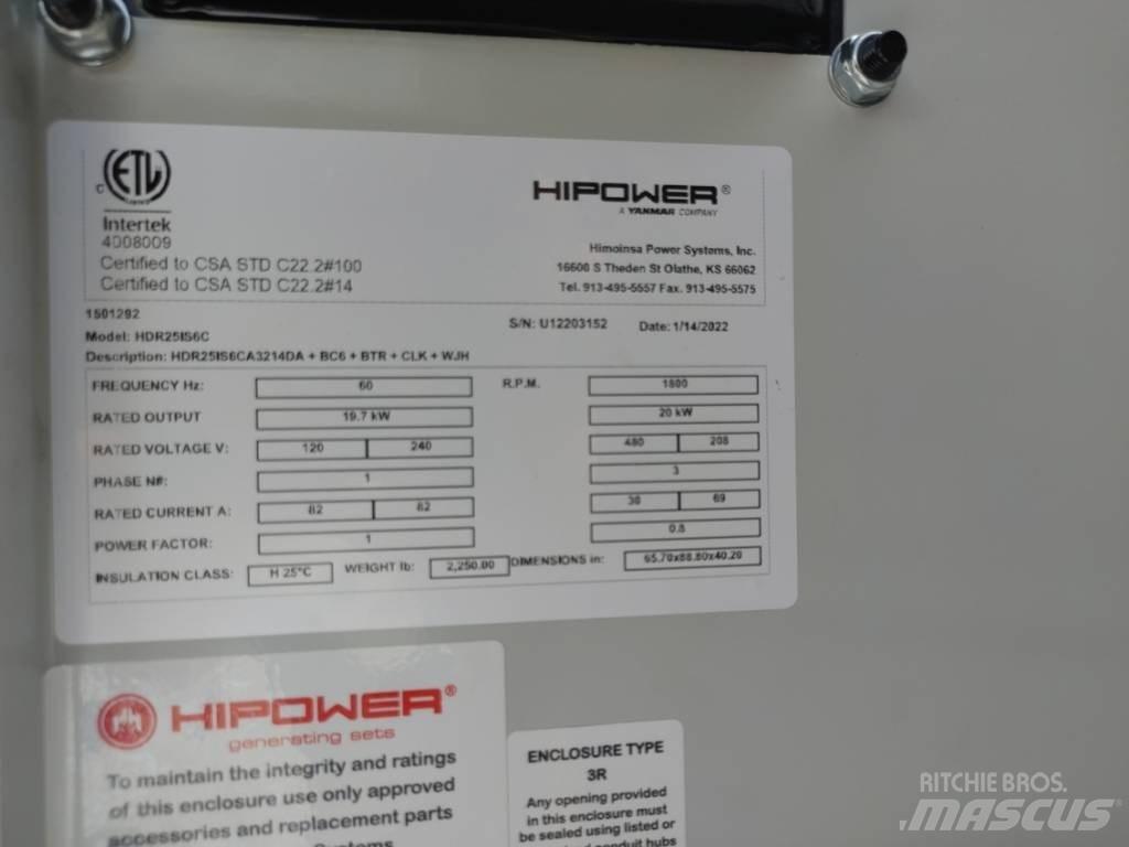 Hipower HRIW-25 디젤 발전기