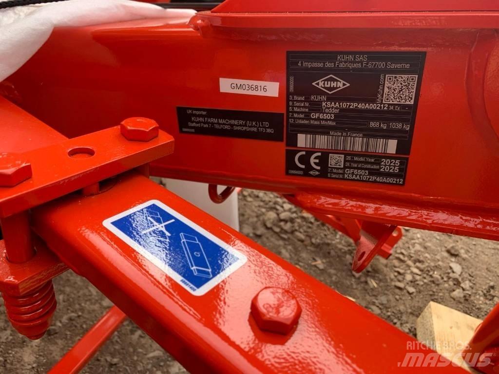 Kuhn GF6503 TEDDER 갈퀴 및 테더