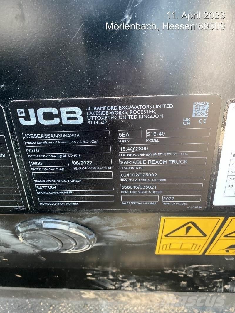 JCB 516-40 텔러 핸들러