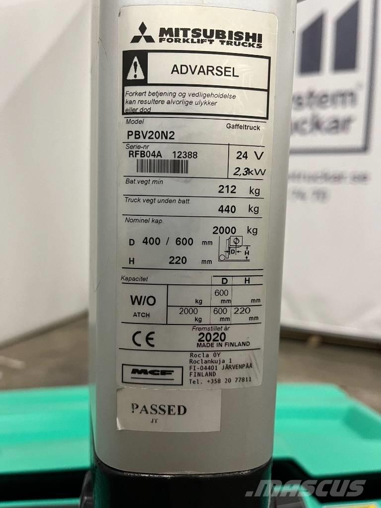 Mitsubishi PBV20N2 포크리프트