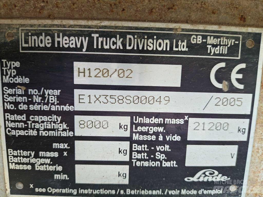 Linde H 120 디젤 지게차