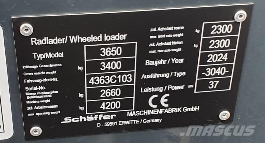 Schäffer 3650 미니 로더