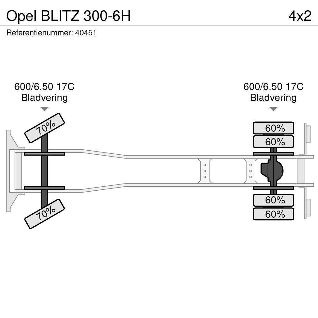 Opel BLITZ 300-6H 플랫베드/드롭사이드 트럭