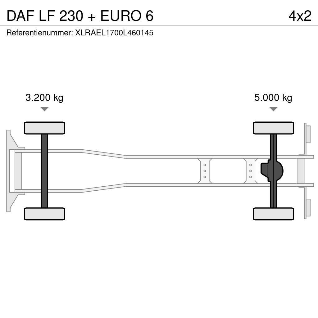 DAF LF 230 + EURO 6 탑차 트럭
