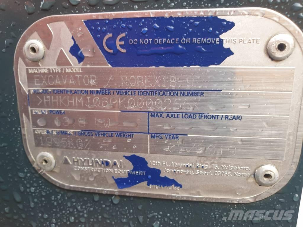 Hyundai Robex 18-9 소형 굴삭기 7톤 미만