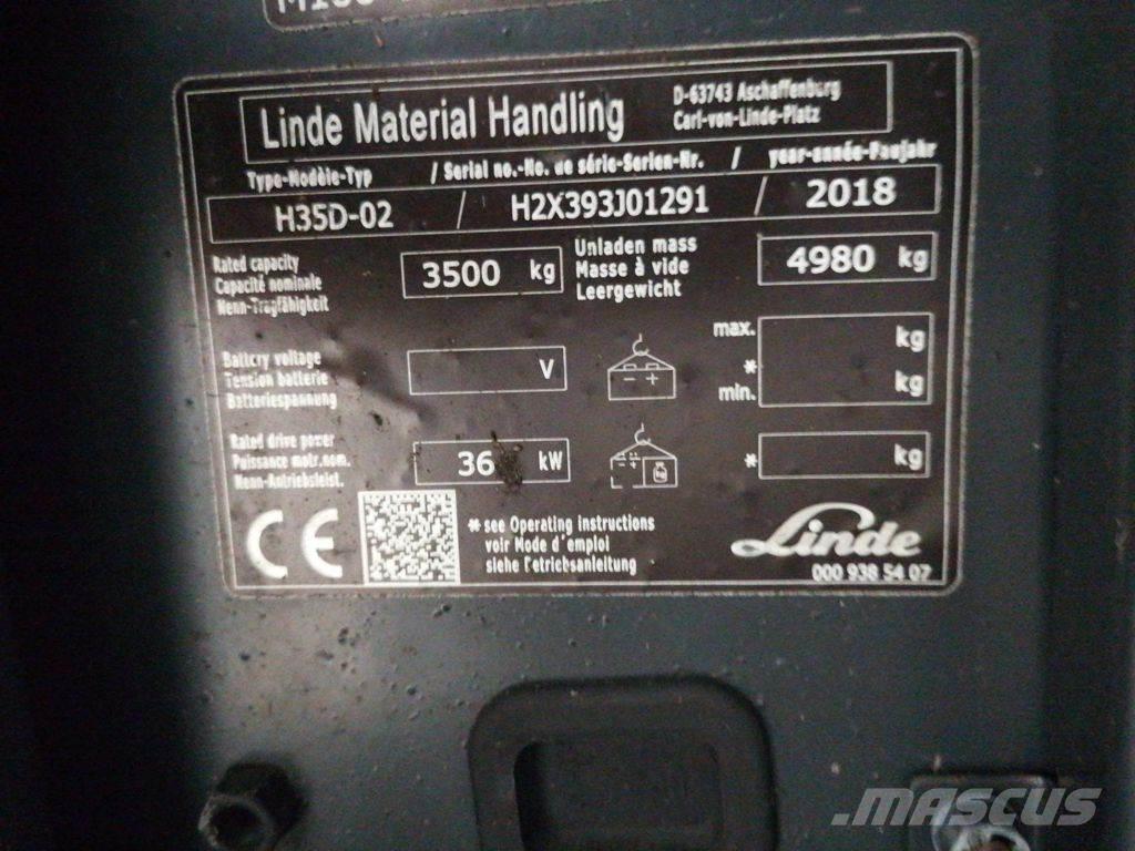 Linde H35D-02 디젤 지게차
