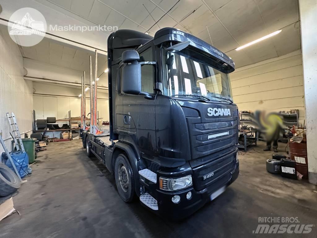 Scania R 490 LB 목재 트럭