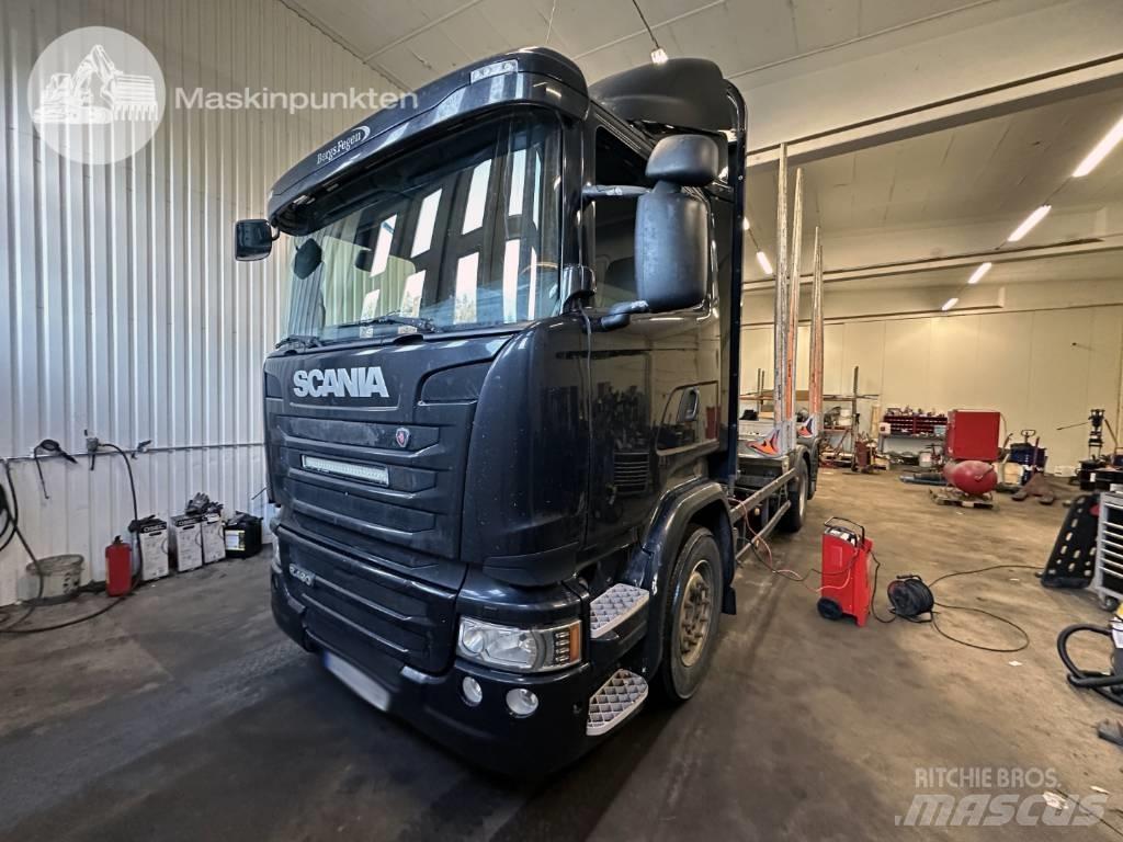 Scania R 490 LB 목재 트럭