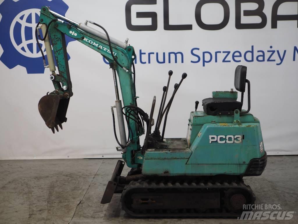 Komatsu PC03-1 소형 굴삭기 7톤 미만