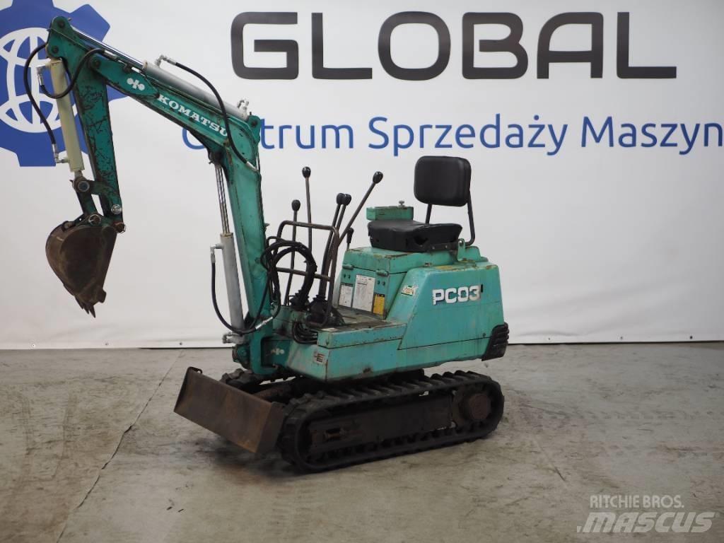 Komatsu PC03-1 소형 굴삭기 7톤 미만