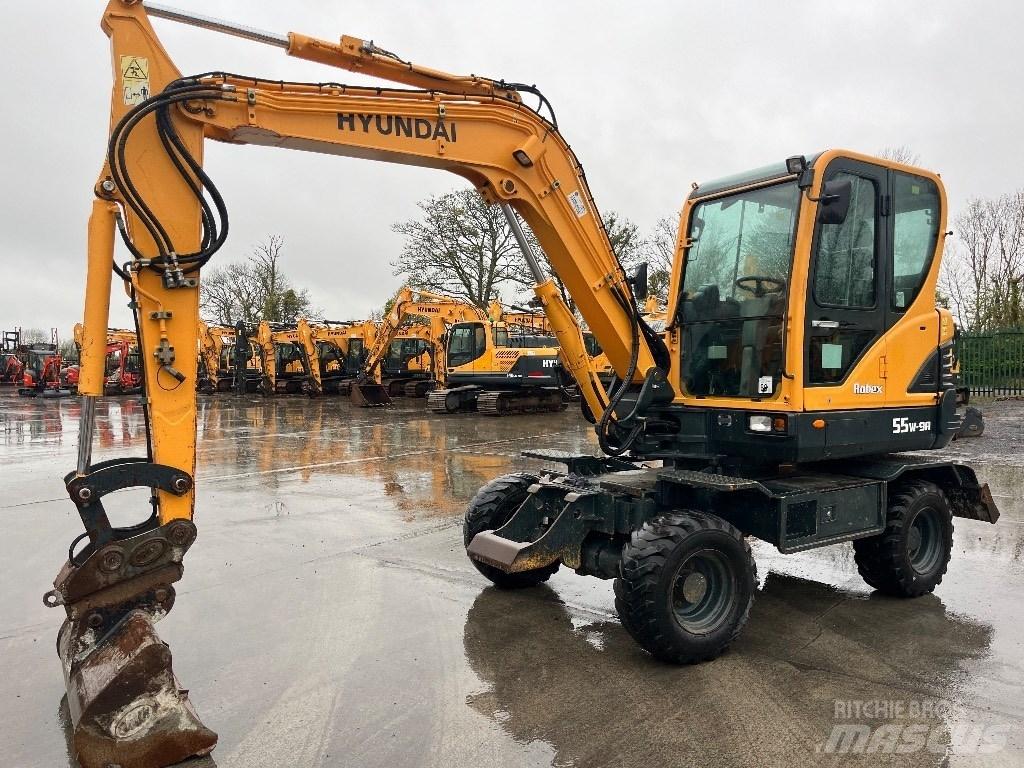 Hyundai R55W-9A  휠 굴삭기