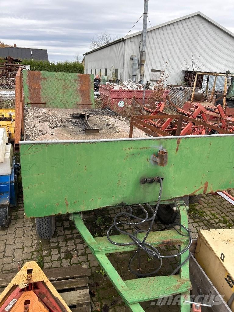  Blokvogn 4 hjulet 로우 로더-세미 트레일러