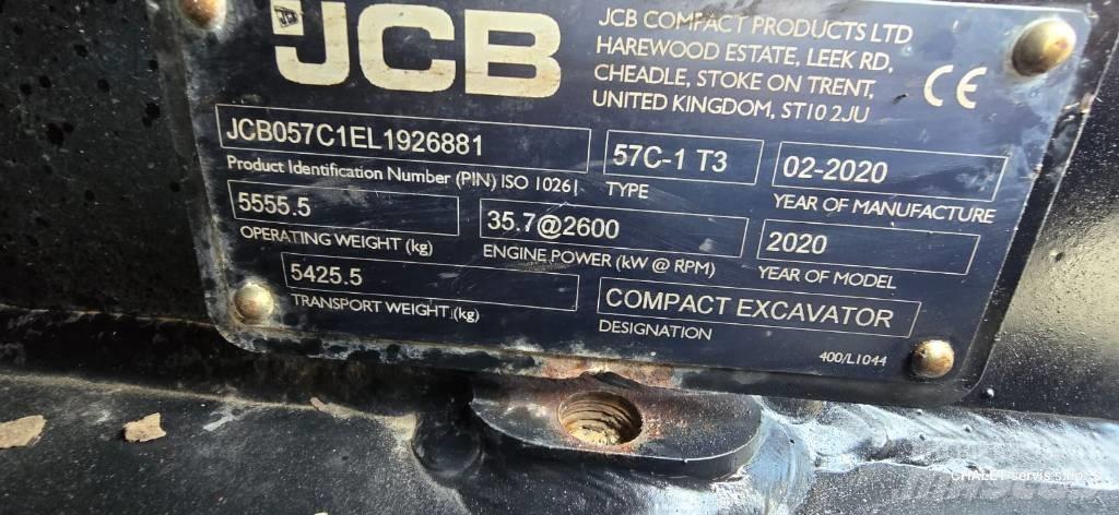 JCB 57 C-1 소형 굴삭기 7톤 미만