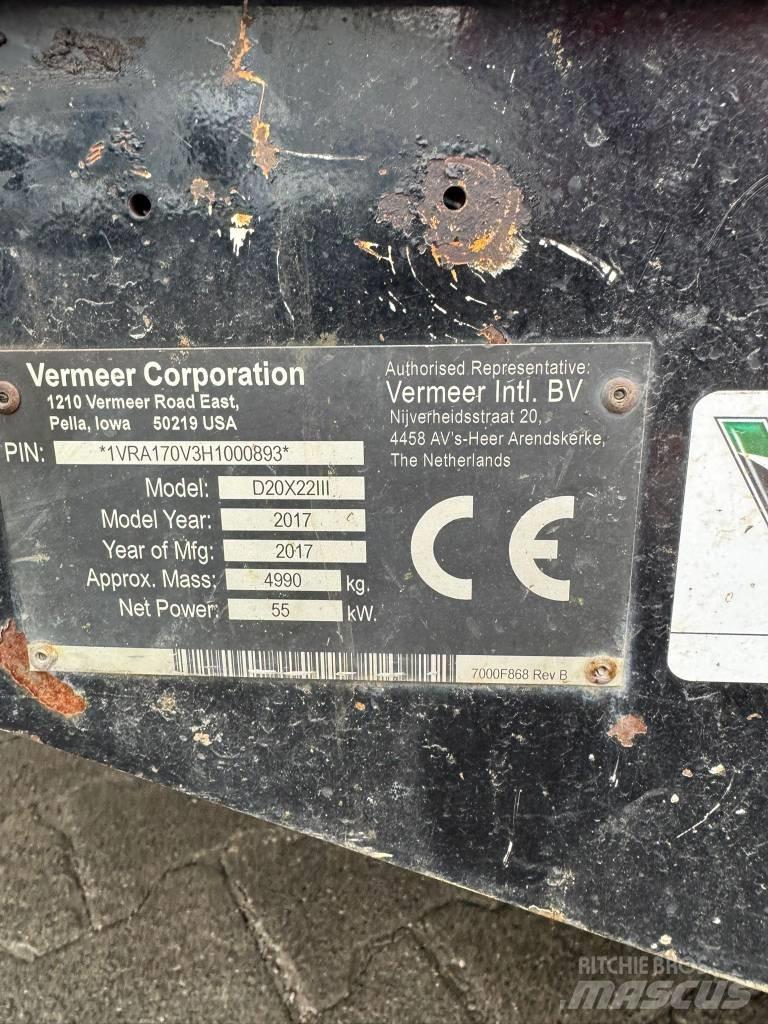 Vermeer D20x22SIII 수평 굴착 장치